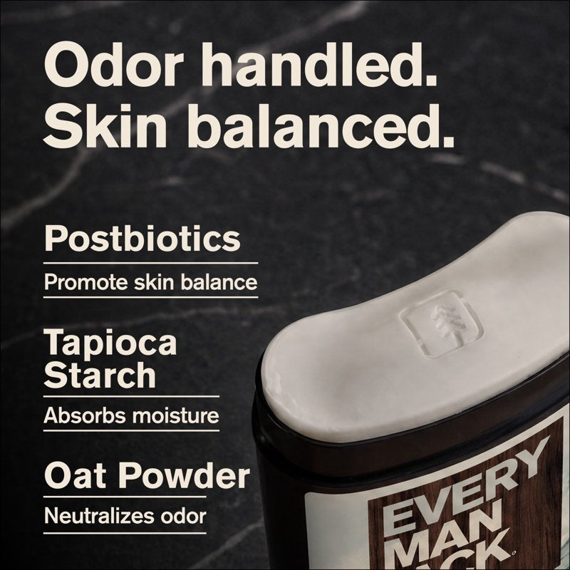 Men's Aluminum-Free Deodorant - 48-Hour Odor Defense - Desert Sandalwood Scent - 2.6 oz