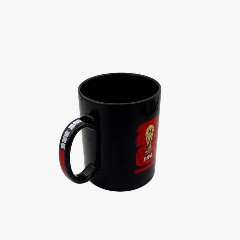 FIFA World Cup 2026 Kansas City Black Ceramic Soccer Mug