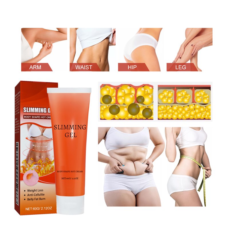Belly Firming Hot Cream - Tightening Gel for Stomach and Cellulite, 2.1 fl oz