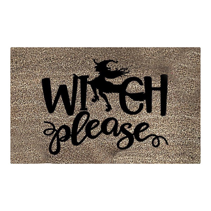 Halloween Horror Print Outdoor Floor Mat for Hallway & Kitchen - Non-Slip 15x23 Inches - Variation I