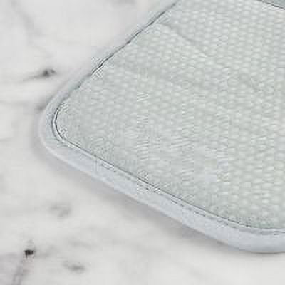 Silicone Kitchen Set - 4 Piece Gray Oven Mitt & Potholder Set