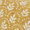 Yellow 8x20 Inch Block Print Bolster Pillow - Decorative Throw Cushion