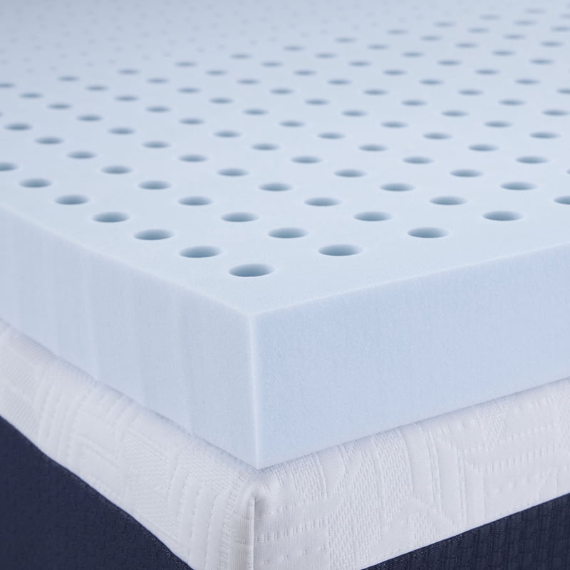 Twin XL Mattress Topper 3-inch Foam and Fiber Comfort Tech Serene Foam