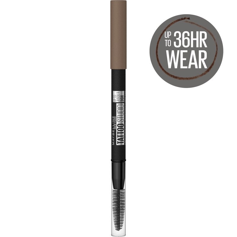 Long-Lasting 36HR Waterproof Eyebrow Pencil with Spoolie Brush
