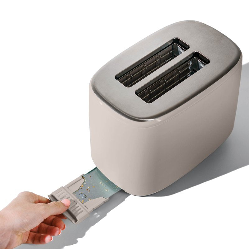 2-Slice Toaster with Touch-Activated Display - Porcini Taupe