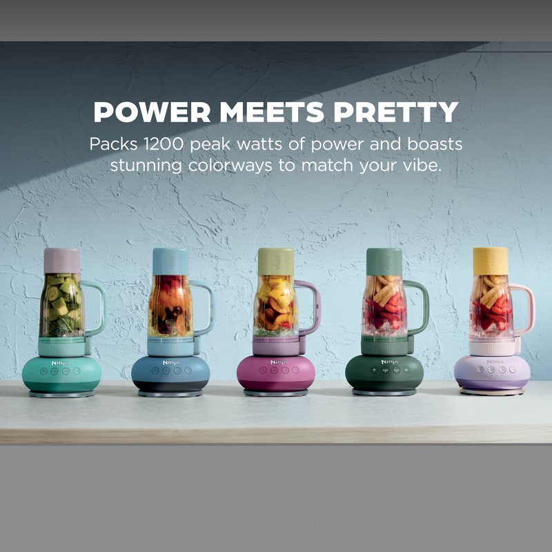 Ninja BlendBOSS 24-Oz Personal Blender - Sage Moss, Auto-iQ Technology