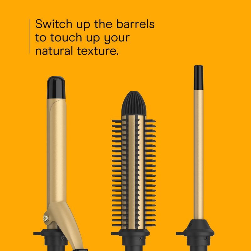 Instant Heat Multi-Attachment Styler for Textured Hair - 25 Heat Settings