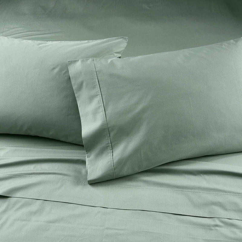 Better Homes & Gardens 4-Piece Green River Cotton Percale Bed Sheet Set - Full Variation