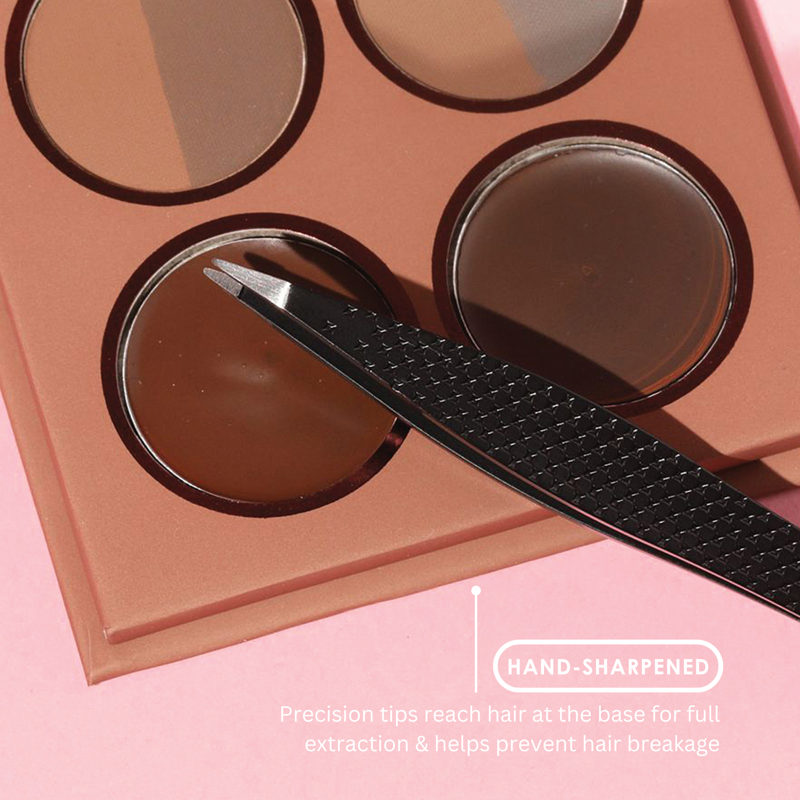 Precision Point Tip Tweezers for Shaping Brows
