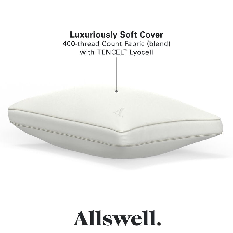 (8 Pack) Allswell Down Alternative Bed Pillows - Medium Firmness, Standard/Queen, Supportive & Soft