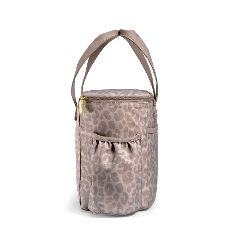 Large Insulated Lunch Bag for Work - Feline Fine Mocha
