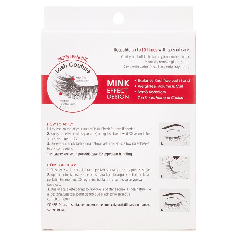 Faux Mink Strip Eyelashes Multipack - Cruelty-Free Synthetic Lashes (4 Pairs)