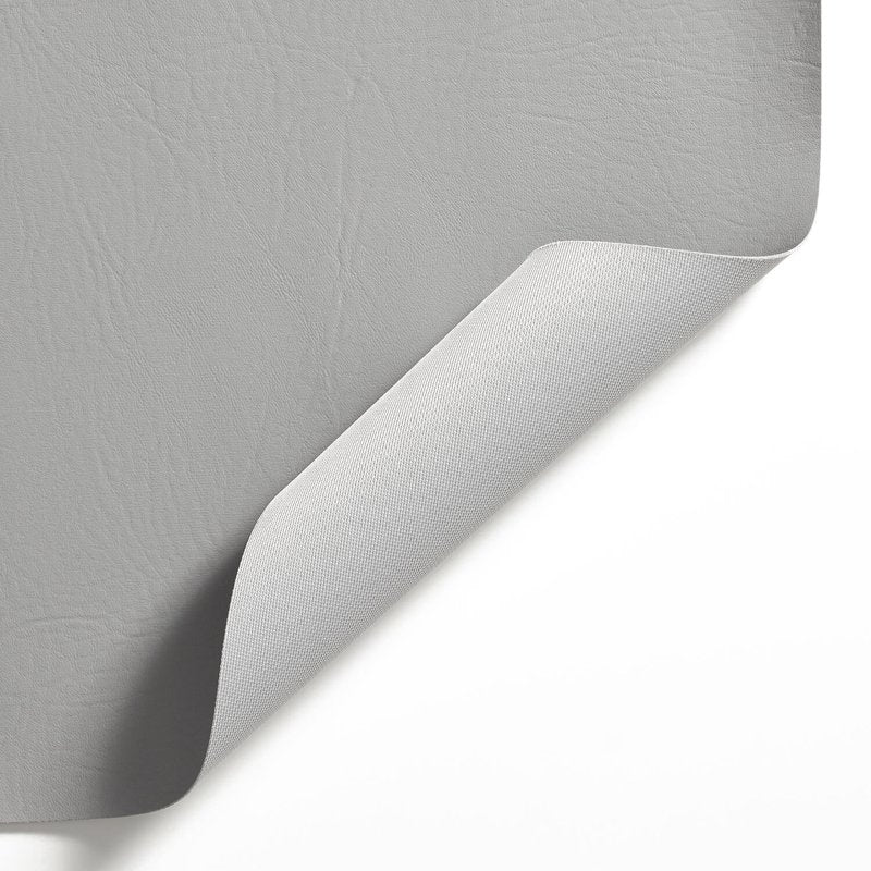 Vinyl Craft Fabric - Waterproof Faux Leather by the Yard, Silver - 54"