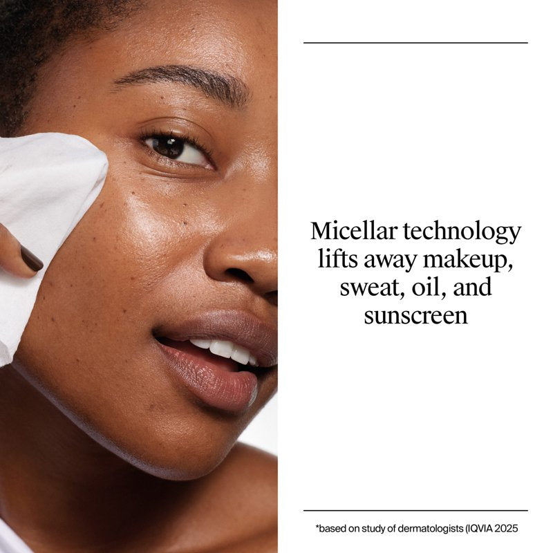 Makeup Remover Wipes - Hypoallergenic Face Cleansing Cloths, 50 Count
