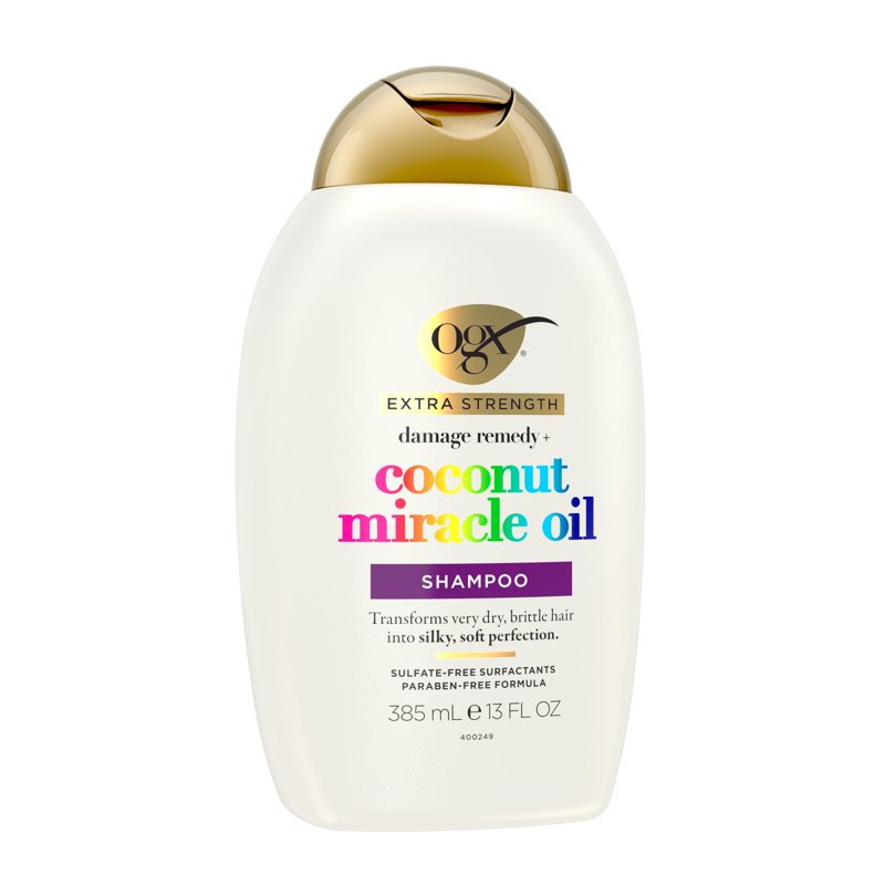 Coconut Oil Shampoo for Damaged Hair - Hydrating Repair & Frizz Control