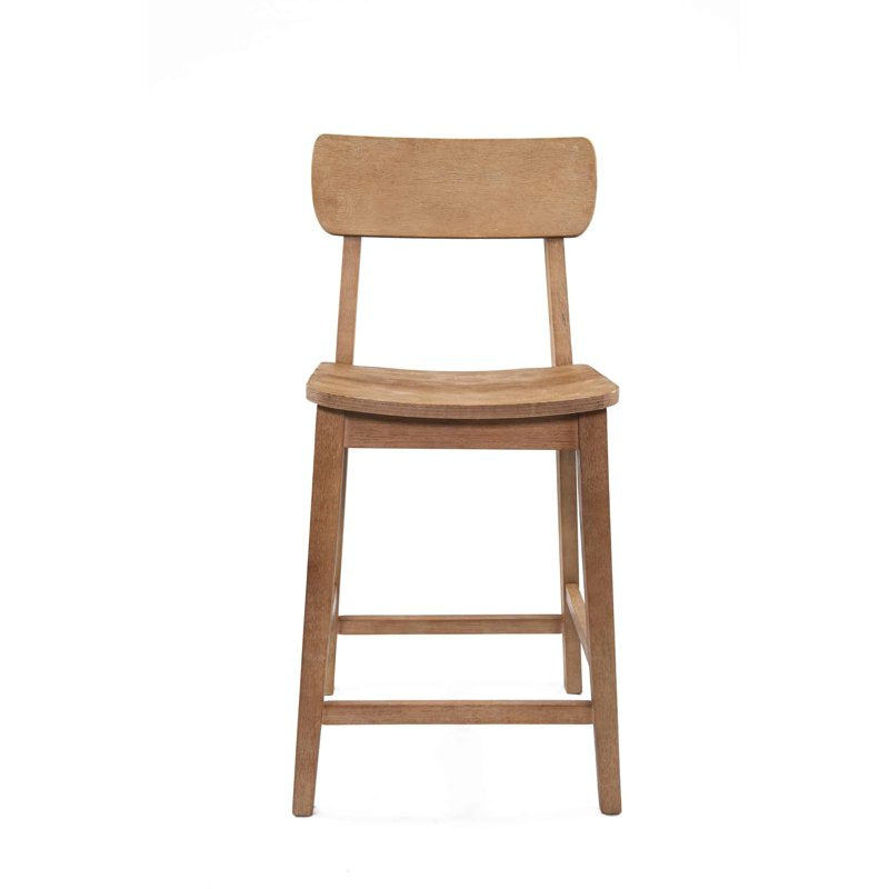 Torino Counter Height Wood Stool - Barnwood Wire-Brush Finish
