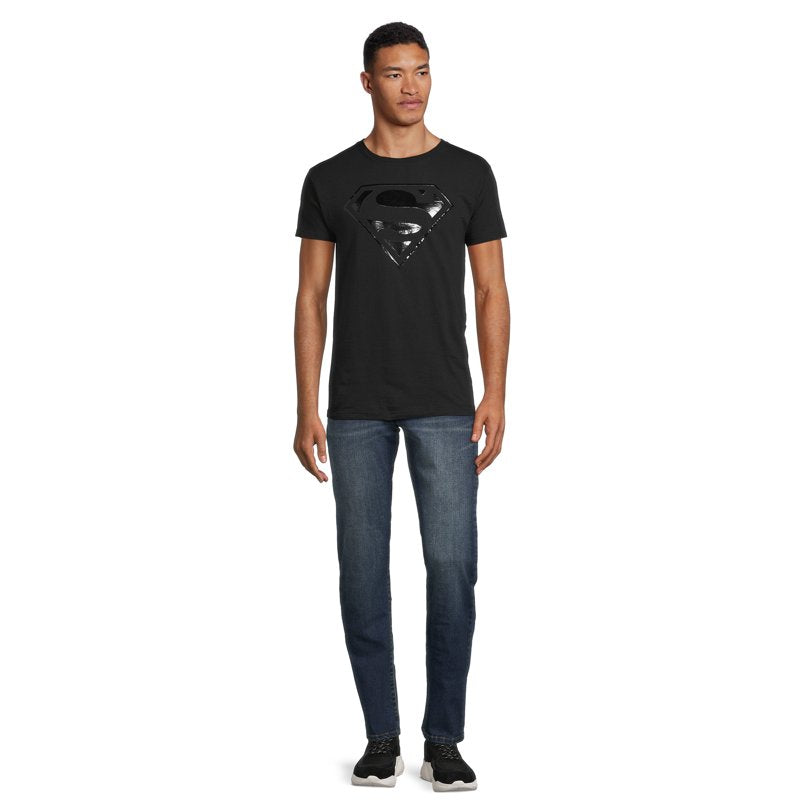 Men's Superman Graphic T-Shirt - Black Tonal Logo, Size S (Variation of THIS listing)