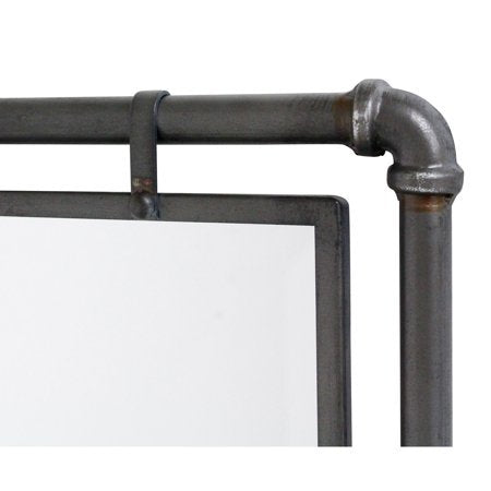 Copper Wall Mirror - 205 x 33 Inches Industrial-Style Accent Mirror - Aspire Home Accents