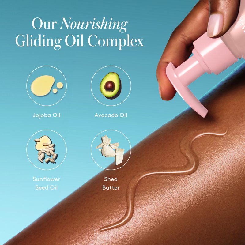 Glossy Shave Oil for Women - Hydrating Oil-Serum Hybrid, 8 Fl Oz