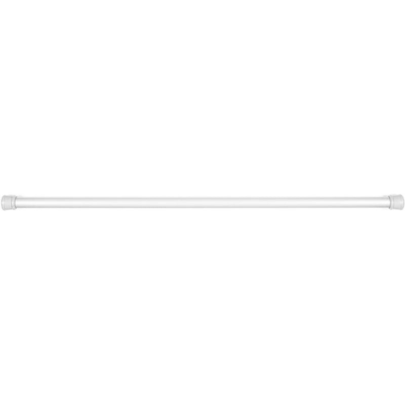 Achim Adjustable White Shower Curtain Rod - 41-76 Inches, Tension Fit, Ivory