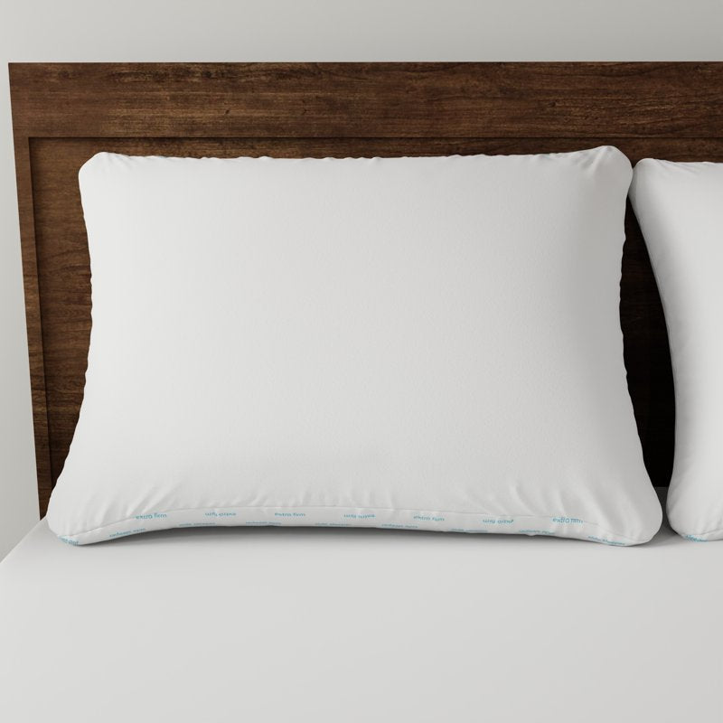 (2 Pack) Mainstays Back & Side Sleeper Bed Pillow - Standard/Queen, Extra Firm Support
