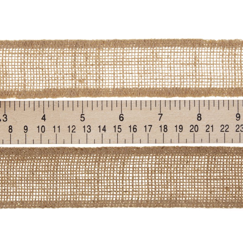 Natural Burlap Ribbon Set - 1.5W x 3Yds, Multi-Color with White Stripe - Love, Laugh, Craft