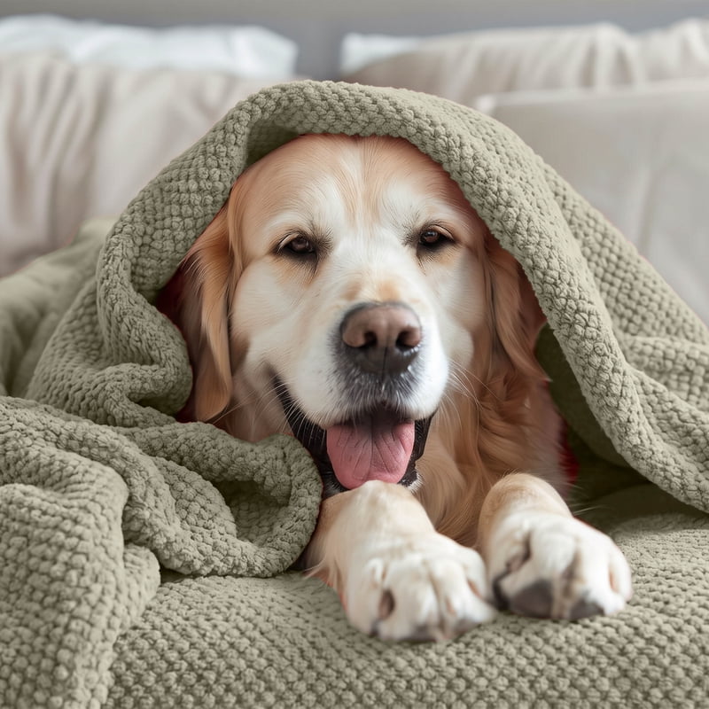 Twin Plush Texture Blanket - Ultra Soft All-Season Throw - Sage - Vellux