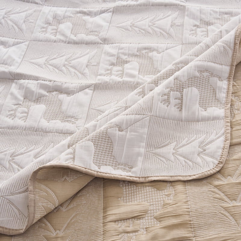 King Reindeer Games Reversible Coverlet Set - Holiday Bedding