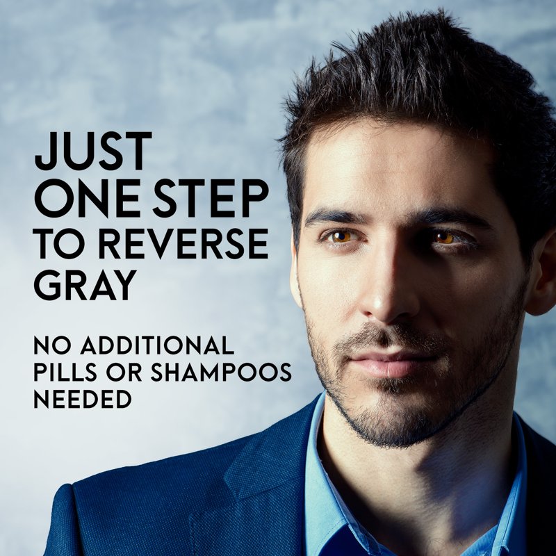 Gray Reverse Daily Hair Serum - Dye-Free Hair Color Restoration, 1.7oz, Pack of 3