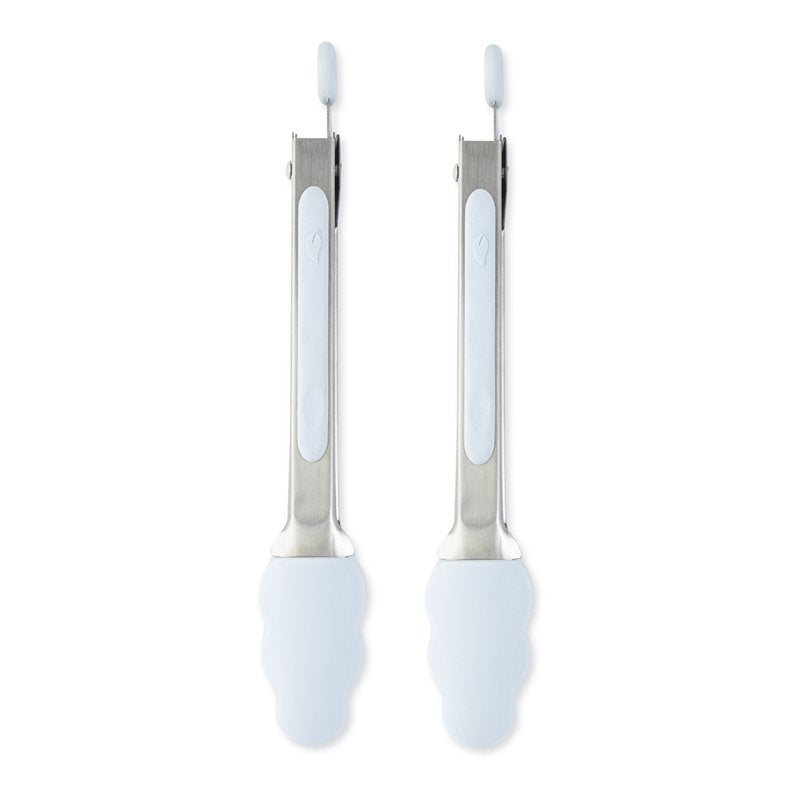 Mini Silicone Locking Tongs Set - 2 Piece Light Blue