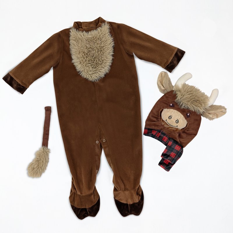 Infant Highland Cow Costume Set - 6-12 Months Baby Halloween Dress-Up by Way to Celebrate