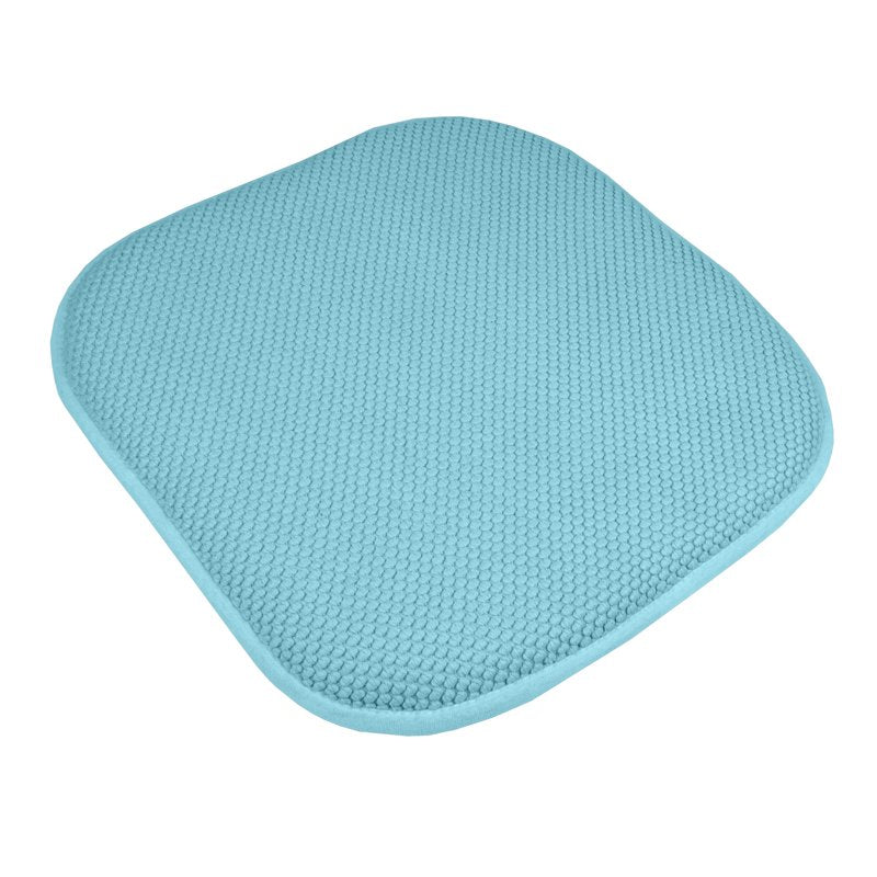 Memory Foam Honeycomb Non-Slip Chair Cushion Pad - 16" x 16", 12-Pack Teal