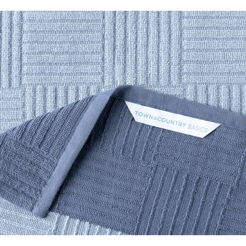 Antimicrobial Terrycloth Kitchen Towels Set - Blue, 4-Pack