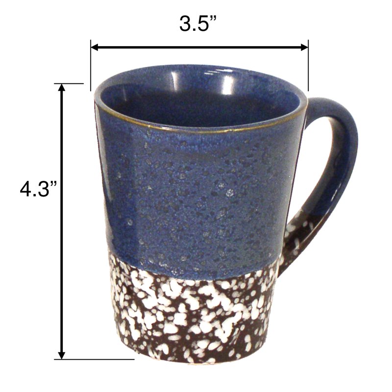 17oz Multi-Color Coffee Mug Set - 4 Pieces, Granite