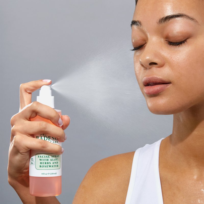 Hydrating Facial Spray with Aloe, Herbs & Rosewater - 4 oz