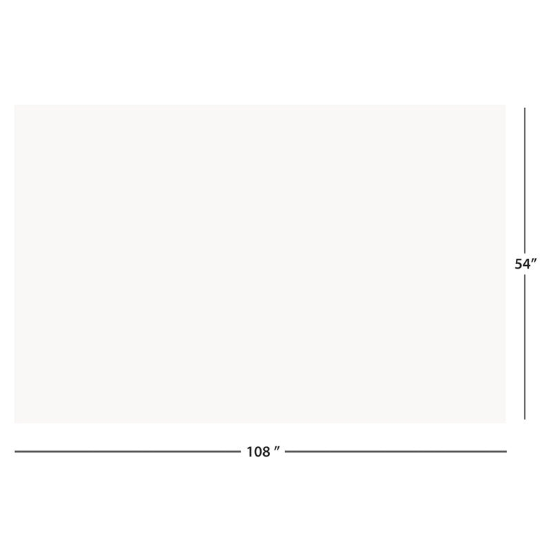 54 x 108 Inch White Rectangular Plastic Table Cover - Single