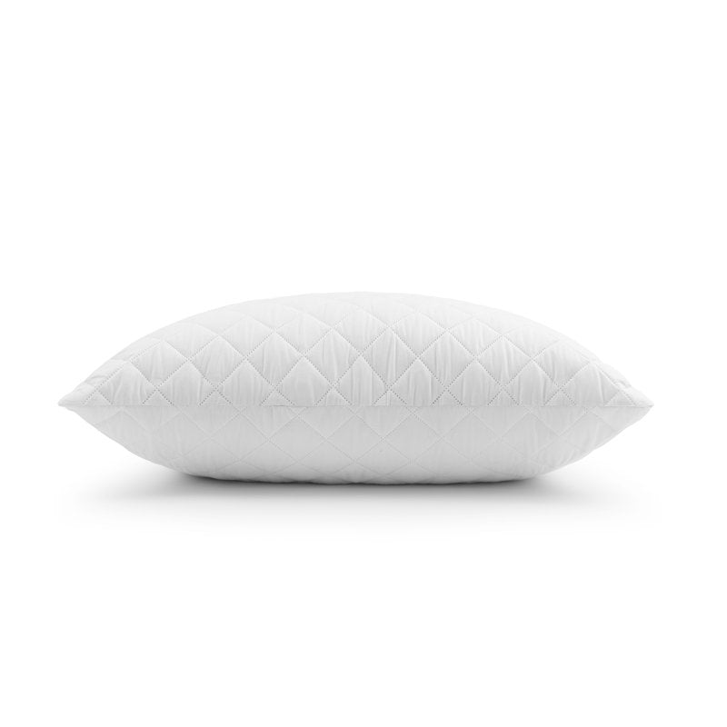 (4 Pack) Memory Foam Cluster Bed Pillows - Standard/Queen Size, Microfiber Cover