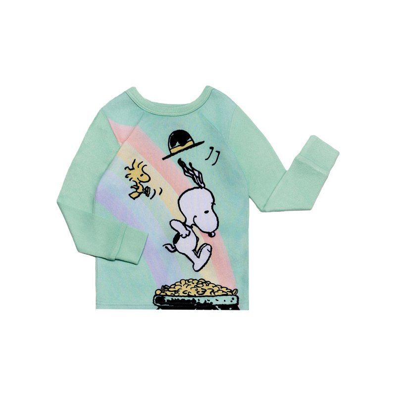 Peanuts Girls' 2-Piece St. Patrick's Day Pajama Set - Sizes 4-10, Variation of Peanuts, 4