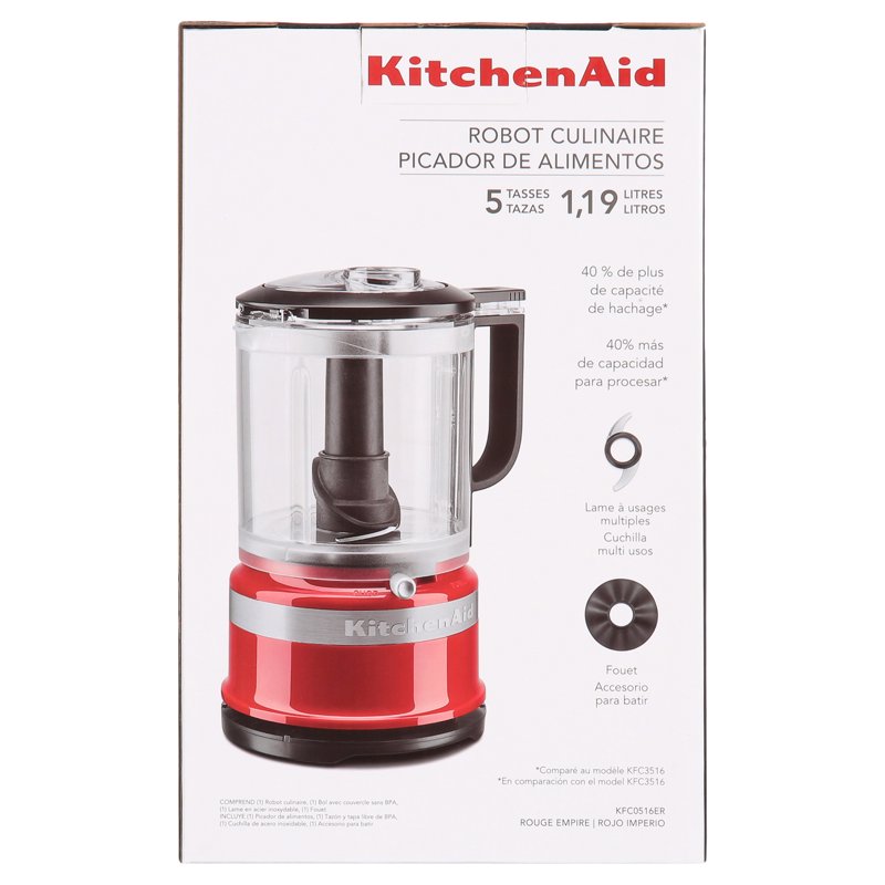 5 Cup Food Chopper - Empire Red, KitchenAid KFC0516