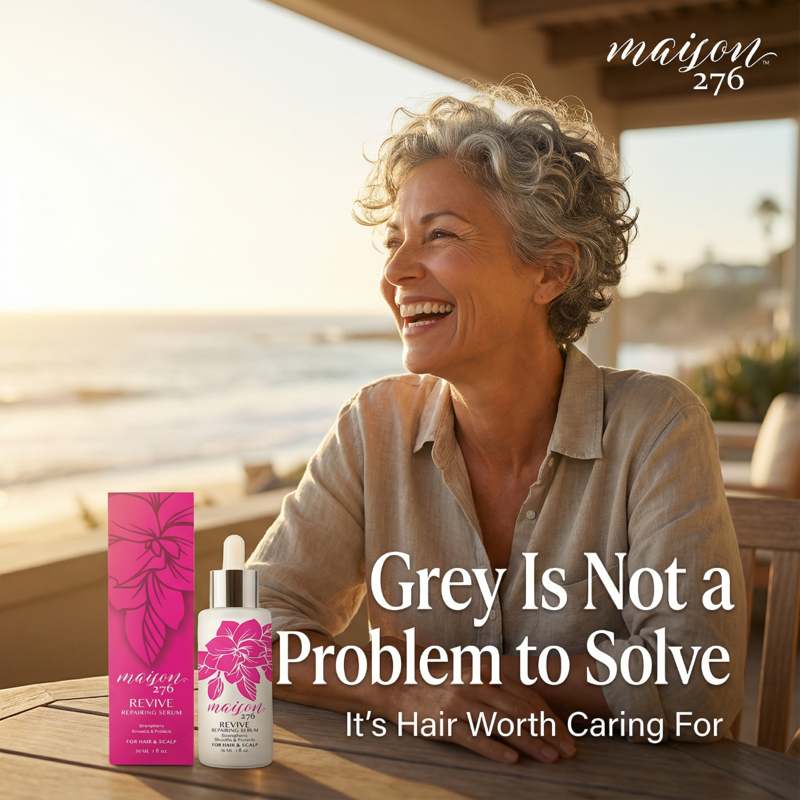 Repairing Scalp and Hair Serum for Grey and Silver Hair, 1 fl oz