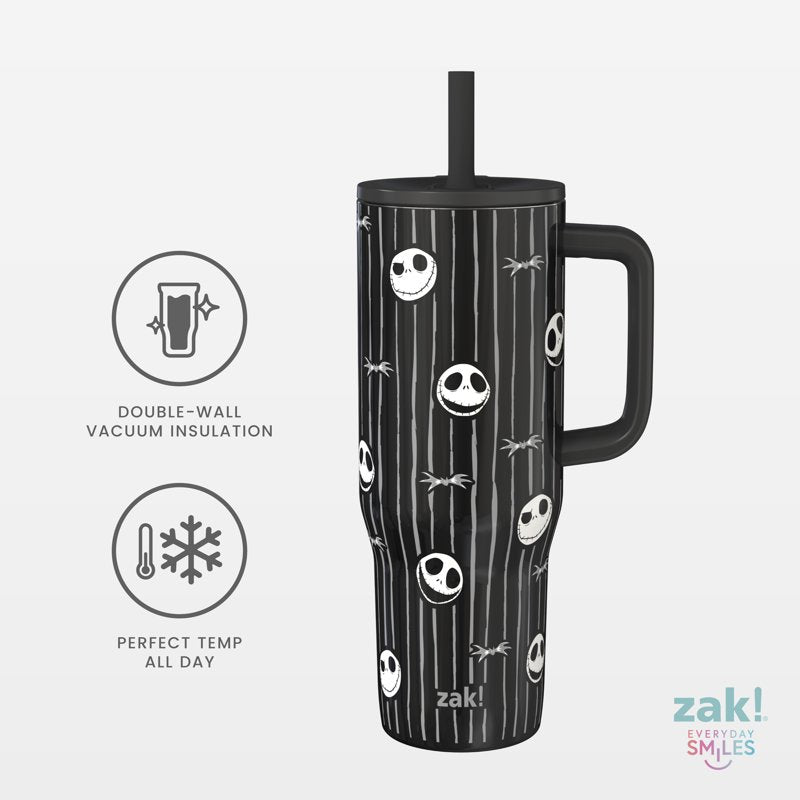 30oz Nightmare Before Christmas Stainless Steel Tumbler with Straw