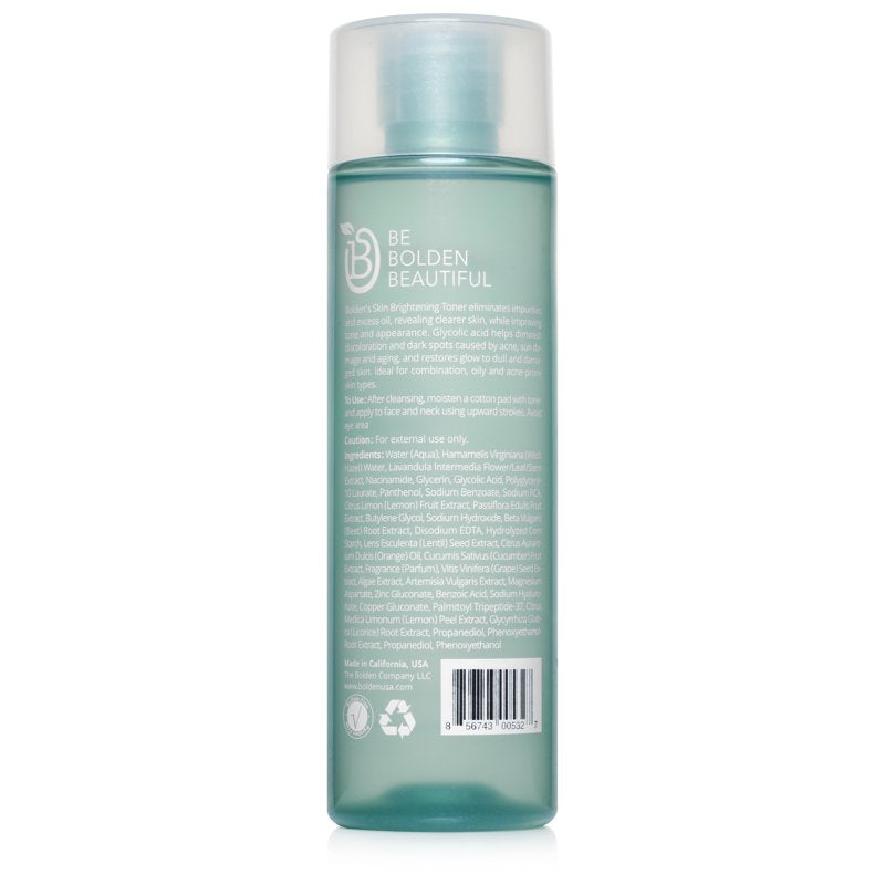 Brightening Glycolic Acid Face Toner with Niacinamide & Hyaluronic Acid