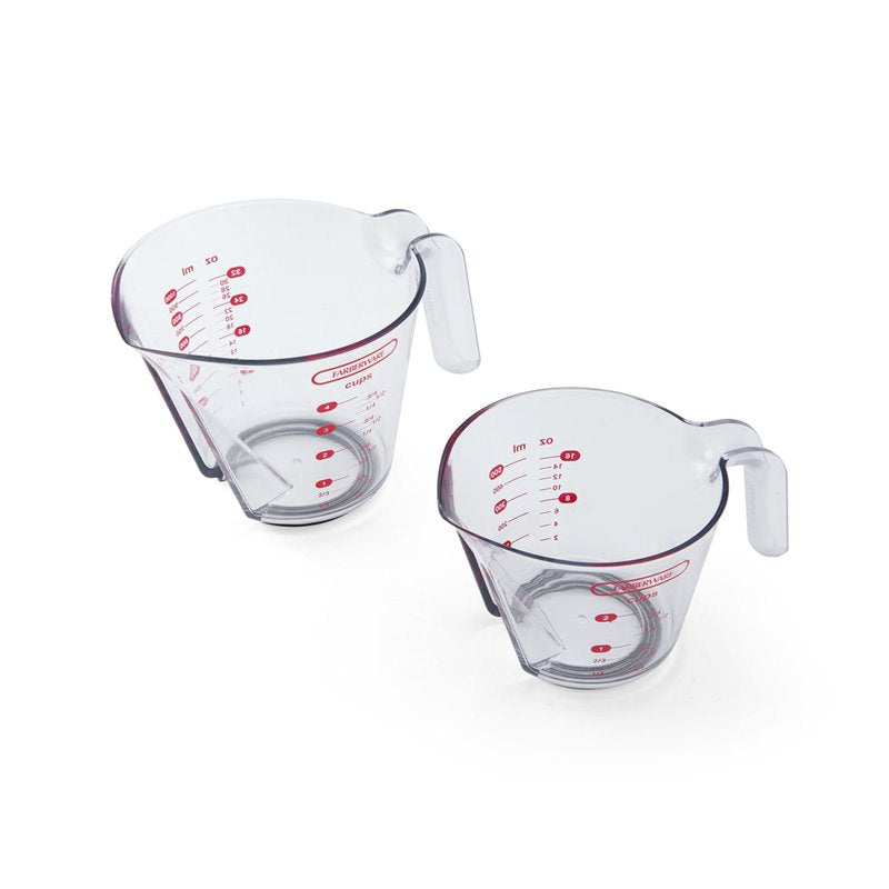 Nesting Measuring Cups Set - 2 Cup & 4 Cup with Easy-Read Design - Crisp