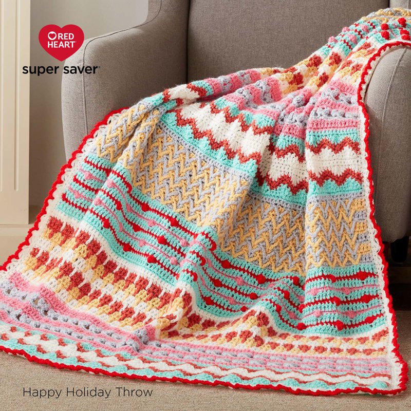 Red Heart Super Saver Desert Camouflage Yarn - Flame Variation