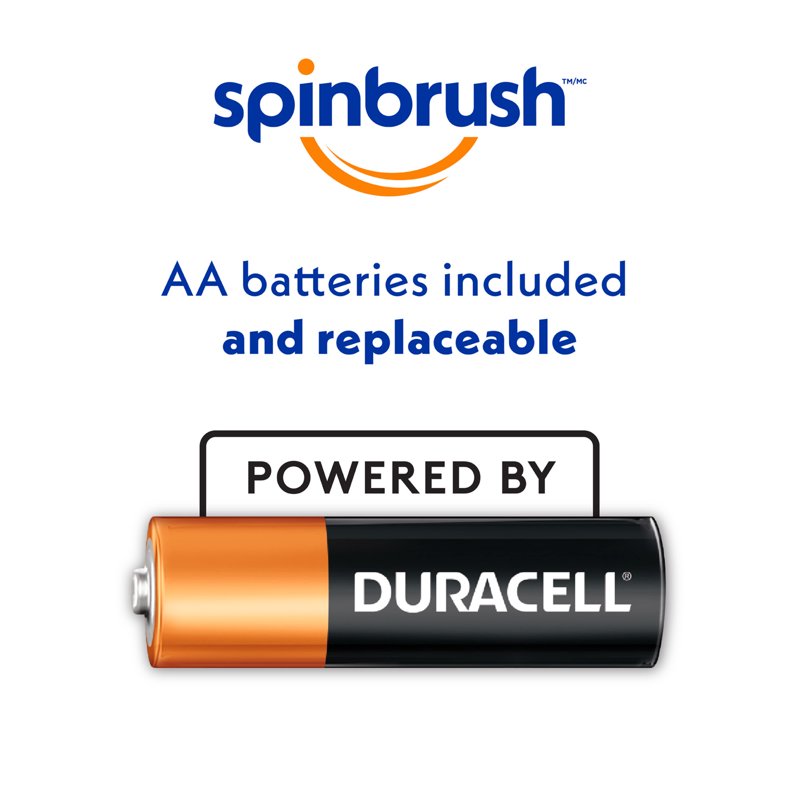 Charcoal-Infused Battery-Powered Electric Toothbrush with Soft Bristles