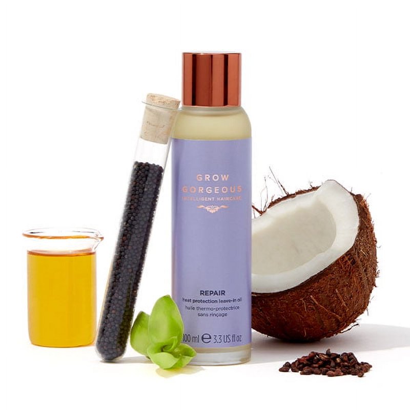 Heat Protection Leave-in Hair Oil with 6 Oils - 3.3 fl oz