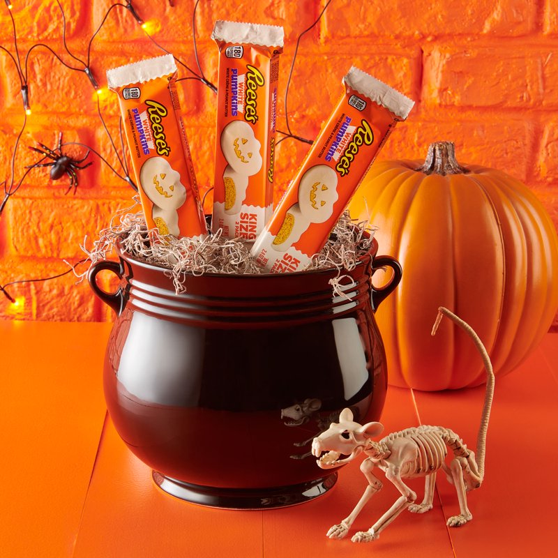 King Size Peanut Butter Pumpkins - White Creme Halloween Candy
