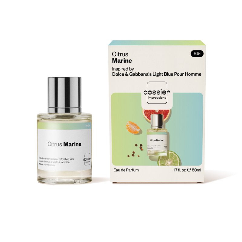 Citrus Marine Eau De Parfum for Men - 1.7 oz Vegan Fragrance