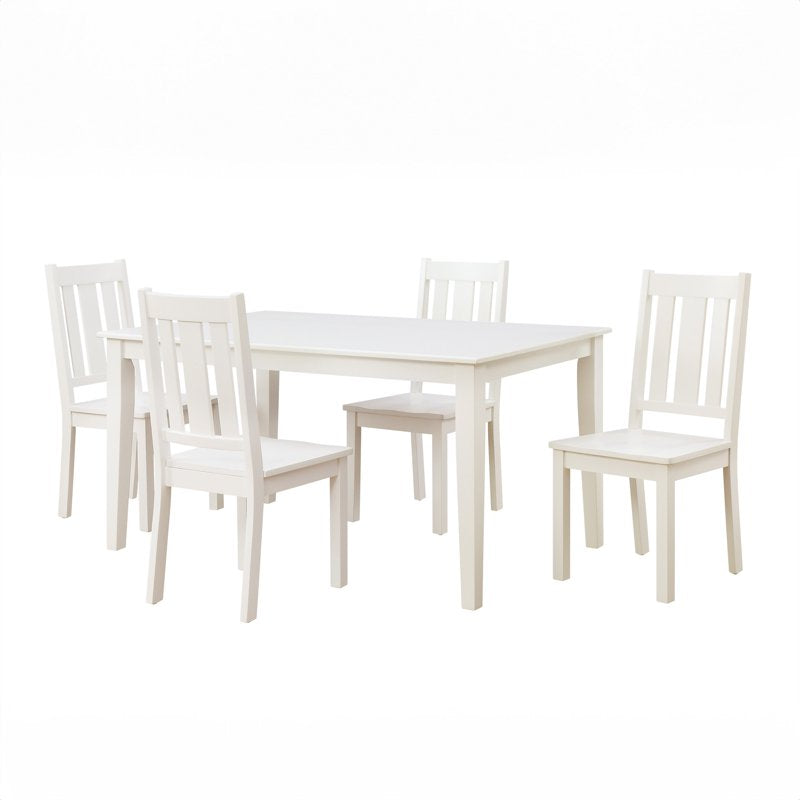 Wood Dining Chair Set of 2 - White, Indoor Use