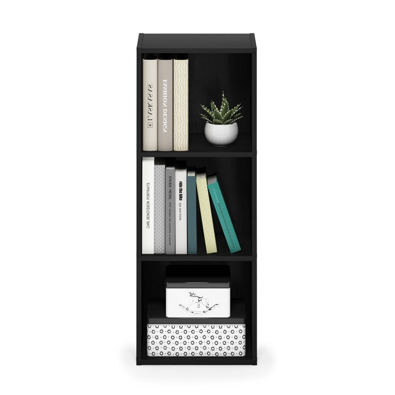 3-Tier Open Shelf Bookcase - No Tool Assembly, Multiple Finishes